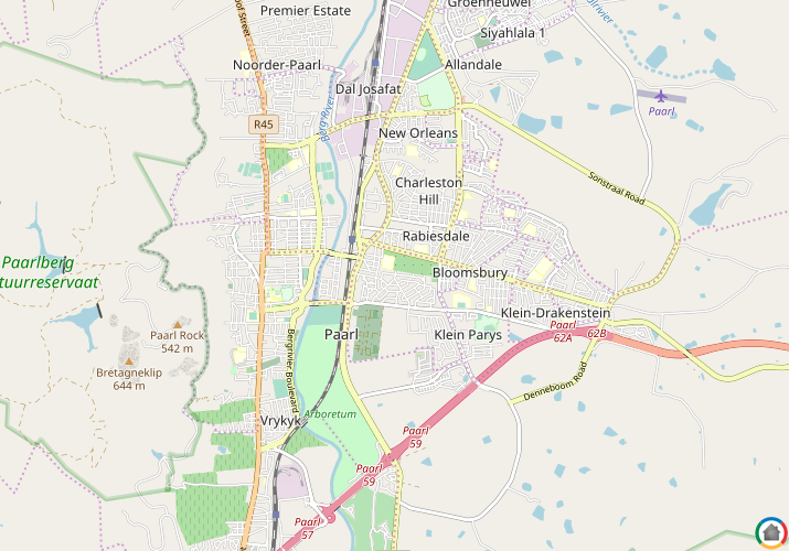 Map location of Denneburg